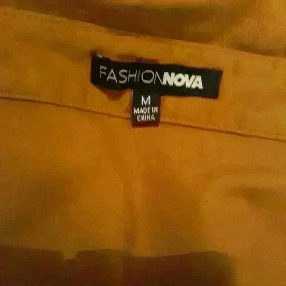 Fashion nova Cargo orangey brown sexy party, office Casual dress  S M - Picture 7 of 8